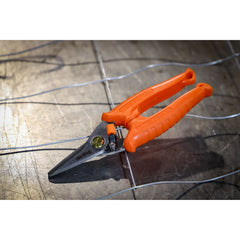 STERLING 200mm Black Panther Gen II: Round Tip Industrial Snips | Safety Orange OPP Bag | 29-705B
