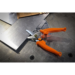 STERLING 200mm Black Panther Gen II: Round Tip Industrial Snips | Safety Orange OPP Bag | 29-705B