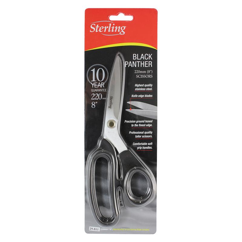 STERLING Curved Right Black Panther Scissors | 29-811