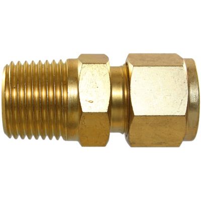 IFS - #3B 5/16x1/4 BSPT Brass Male Connector (54DCTBR.5-4) | 29-B003-0504