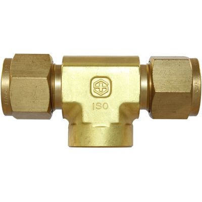 IFS - #12FB 1''x1'' BSPT Brass Female Branch Tee | 29-B012F-1616