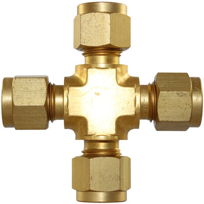 IFS - #68B 3/8 Brass Union Cross | 29-B068-06