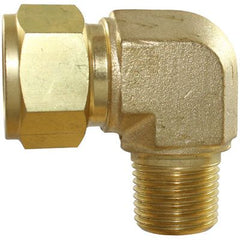 IFS - #5B 1/4x1/2 NPT Brass Male Elbow Connector | 29-B205-0408