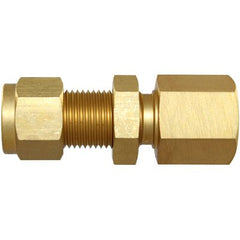 IFS - #31FB 1/2x3/8 NPT Brass Female Bulkhead Connector | 29-B231F-0806
