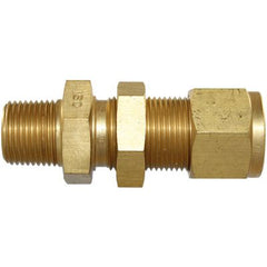 IFS - #31MB 1/2x3/8 NPT Brass Male Bulkhead Connector | 29-B231M-0806
