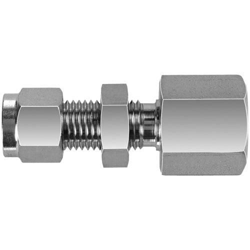 IFS - #31FSS 1/4x1/4 NPT 316SS Fem B/Head Connector | 29-S231F-0404