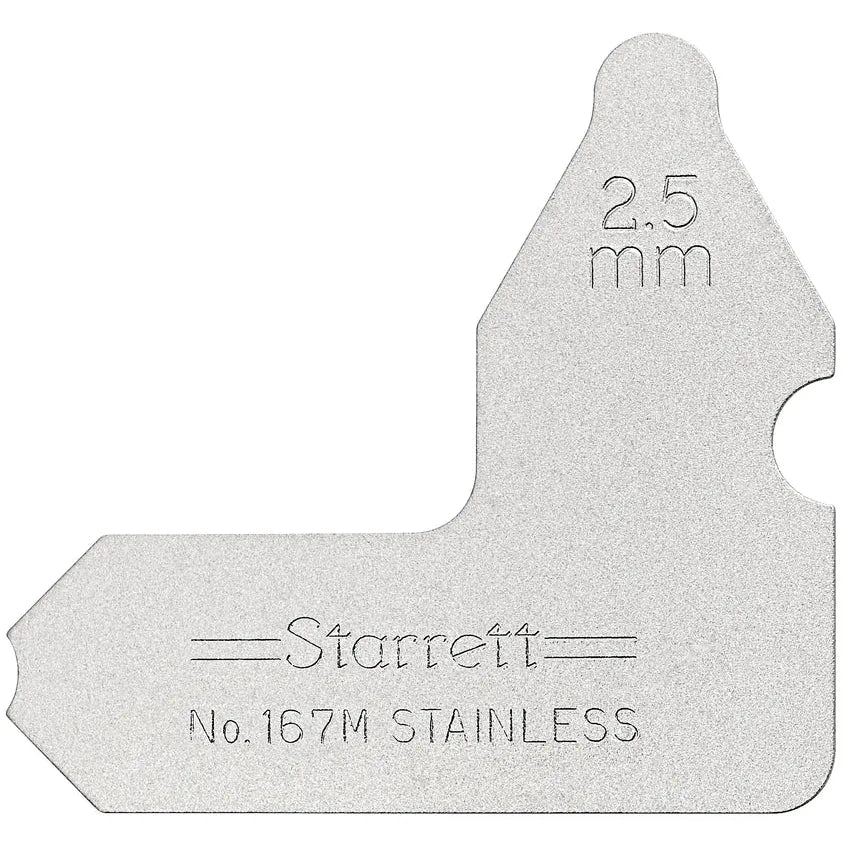 Starrett - Radius Gauge 2.5mm | 167m-2.1/2