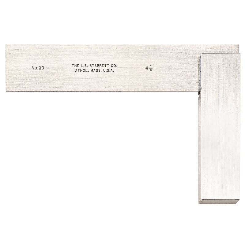 Starrett - Precision Square 4 1/2in (115mm) Blade 3 1/2in (90mm) Beam | 20-4 1/2
