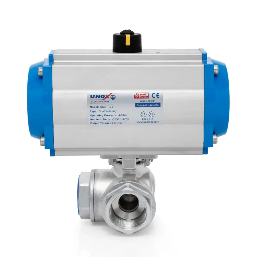 IFS Way T Port Double Acting Actuated Ball Valve