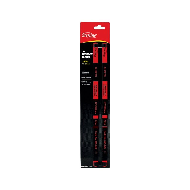 STERLING 24tpi Hacksaw Blades - Sterling - Card of 2 | 300-24S-1