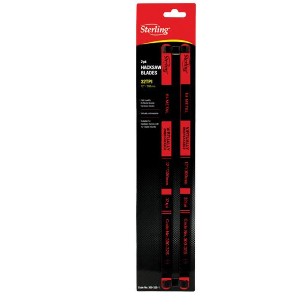 STERLING 32tpi Hacksaw Blades - Sterling - Card of 2 | 300-32S-1