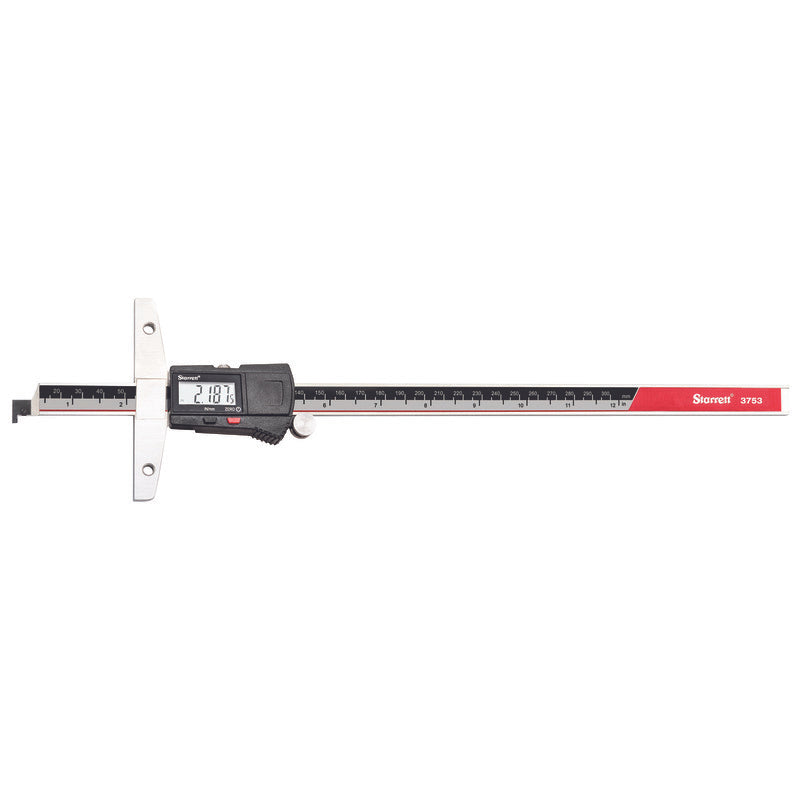 Starrett - Elec. Dig. Depth Gage 12in / 300mm Range | 3753A-12/300