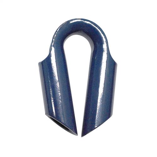 Austlift - Semi-closed Thimble For Rope, Blue Coated 52mm | 302452