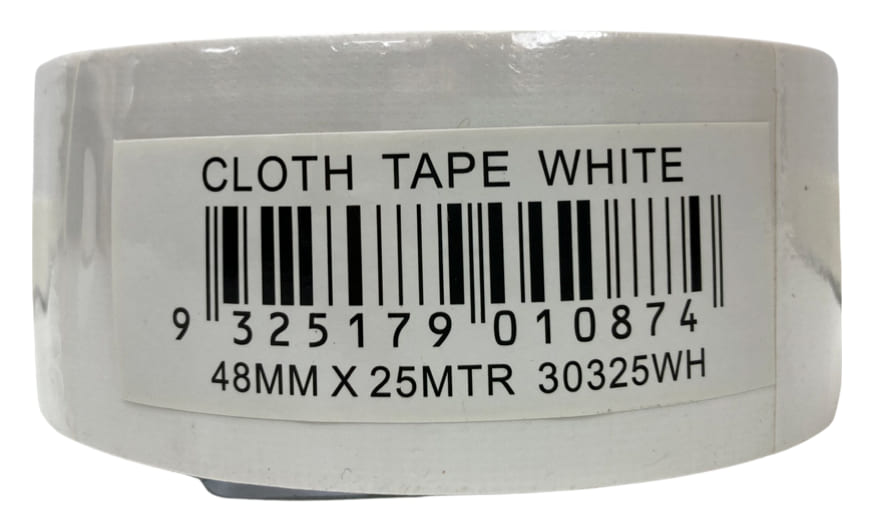GSA - Cloth Tape White 48mm x 25m | 30325WH