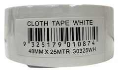 GSA - Cloth Tape White 48mm x 25m | 30325WH