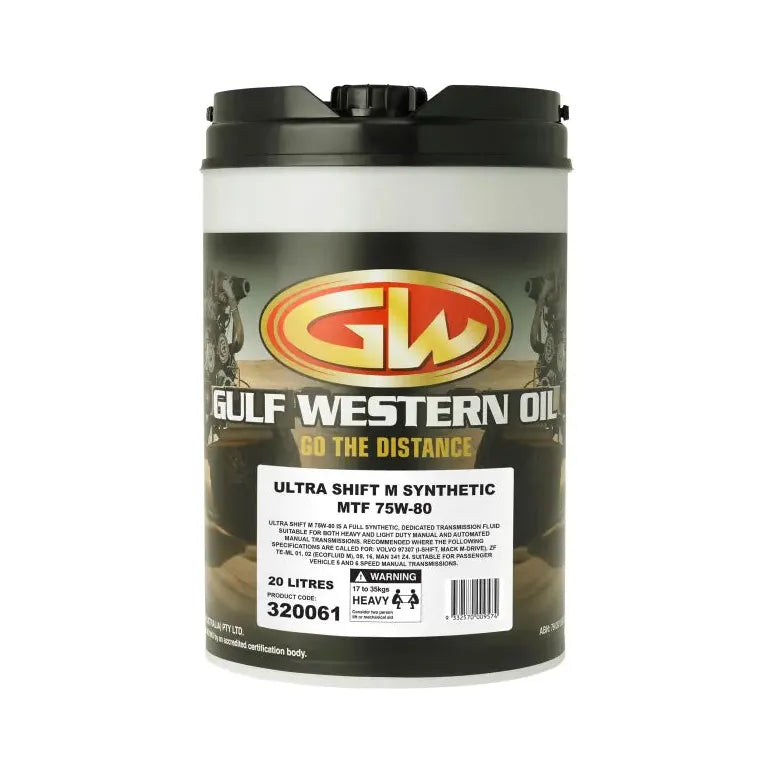 Gulf Western - Ultra Shift M Synthetic MTF 75W-80 4lt | 304061
