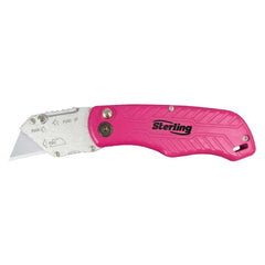 Sterling - 165mm Pink Folding Utility Knife | 3042P