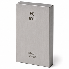 Precision Specialty Tools - Gauge Block Calibration Grade 1 Metric 50mm Single Piece | GBMM050