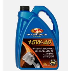 Gulf Western - Top Dog Global® Mineral 15W-40 Cj4/Sn 5L | 30518