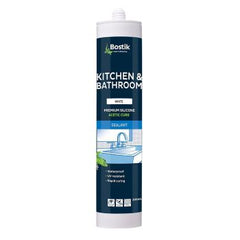 Bostik - Kitchen & Bathroom Silicone NC White 300ml (Pack of 20) | 30840077