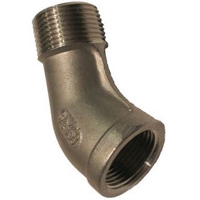 IFS - #25DSS 1.1/2 Stainless Steel 45 Degree M&F Elbow | 31-025D-24