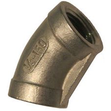 IFS - #34DSS 1/4 NPT Stainless Steel 45 Degree Female Elbow | 31-234D-04