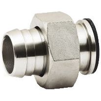 IFS - P25SS 3/8x3/8 316 Nut & Tail - Flat Seat | 31-SSP250606