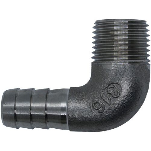 IFS - P6SS 5/8x1/2 316ss Hosetail Male Elbow | 31-SSP.61008