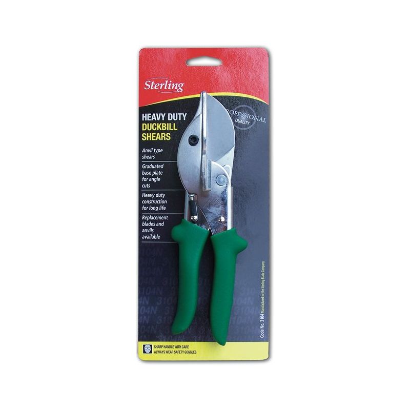 STERLING Green Handle Duck Bill Shears | 3104N