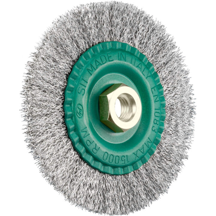 EHI - 2469 Wheel Crimped Sit StainleSS 125mmxm14 | 3121SS