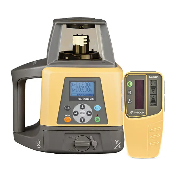 Aptella - Topcon RL-200 2S Dual Grade Rotating  Laser (Rechargeable STANDARD - LS-80X Receiver & Remote Control) | 314920853