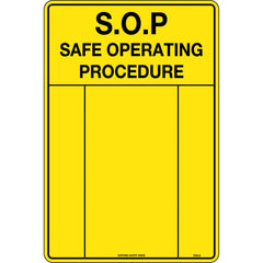 Uniform Safety Signs - 450x300mm - Metal - Safe Operating Procedure | 315LSM