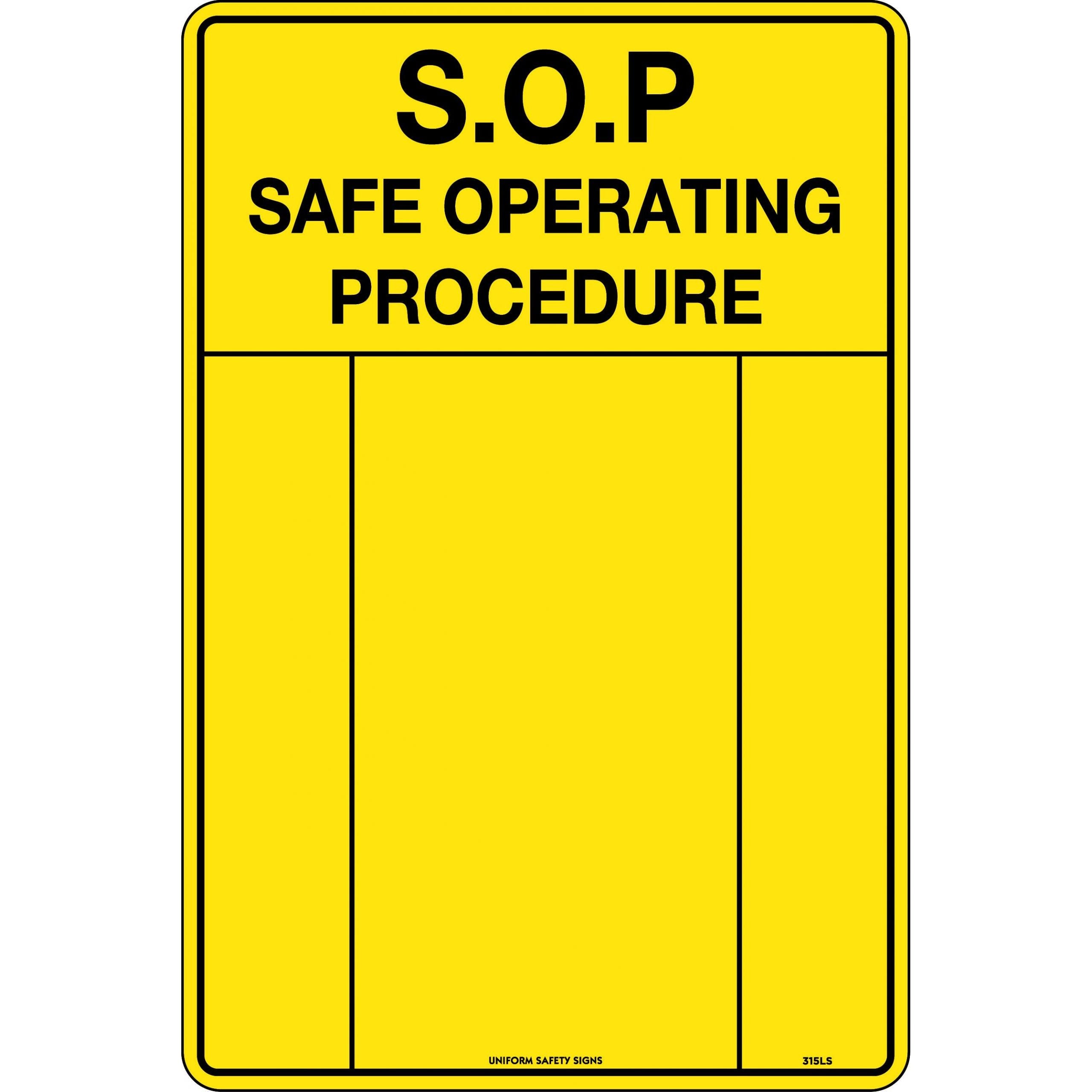 Uniform Safety - Signs - 450x300mm - Poly - Safe Operat () | Uniform ...