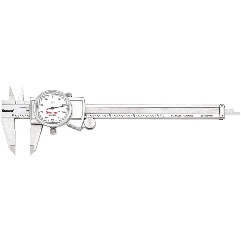 Starrett - Dial Caliper 0-6 .001 Graduation | 3202-6