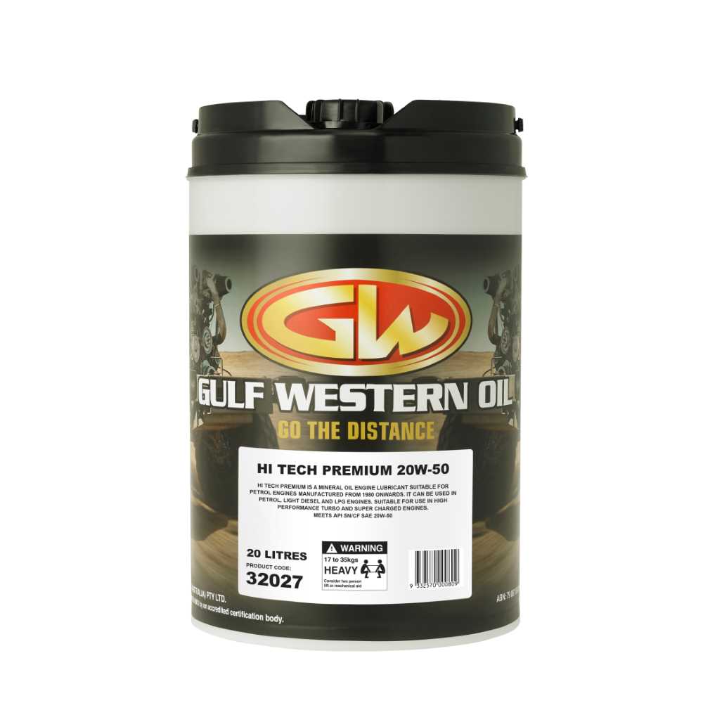 Gulf Western - Hi Tech Premium 20W-50 SN/CF 20L | 32027