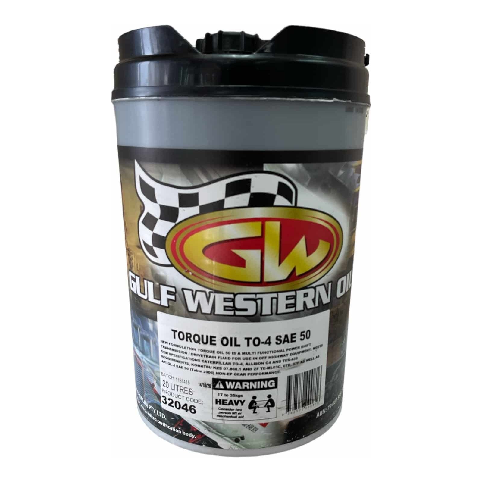 Gulf Western - Torque Oil-To4 50 20L | 32046