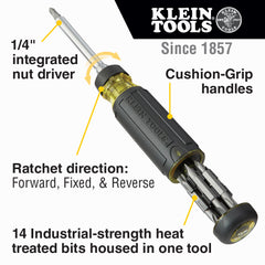 15-IN-1 RATCHET S/DRIVER W/CUSHION GRIP | A-32305
