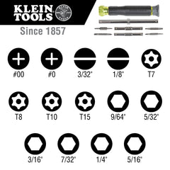 Klein Tools - 14 IN 1 PRECISION SCREWDRIVER | A-32314