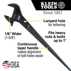 Klein Tools - 40CM / 16" ADJ CONST WRENCH | A-3239