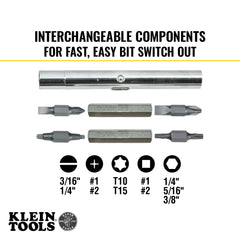 Klein Tools - 11-IN-1 SCREWDRIVER / NUT DRIVER | A-32500
