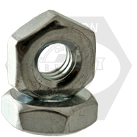 Brighton Best - 3/8"-16x5/8"x1/4" - HEX MACHINE SCREW NUT LOW CARBON ZINC CR+3 | 325240