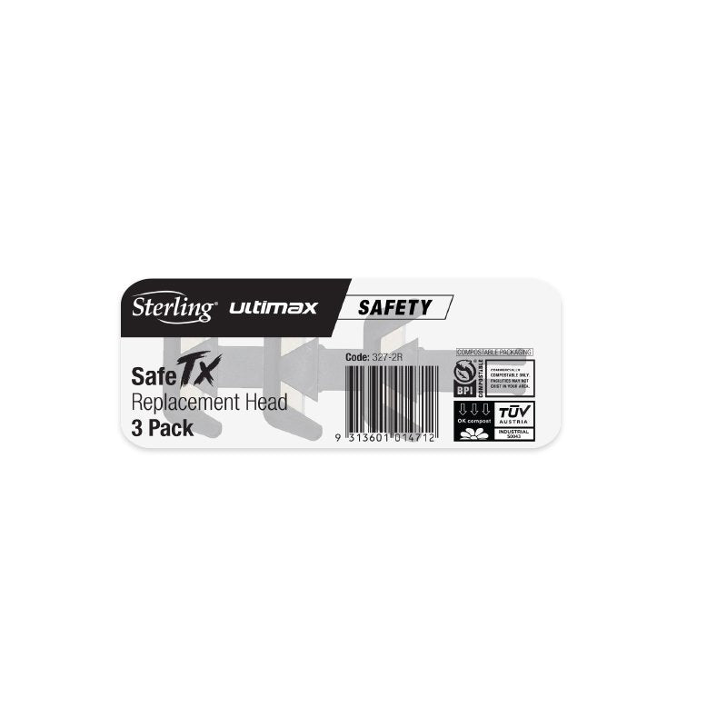 STERLING SafeTX Safety Cutter Replaceable Head | 3 Pack | 327-2R