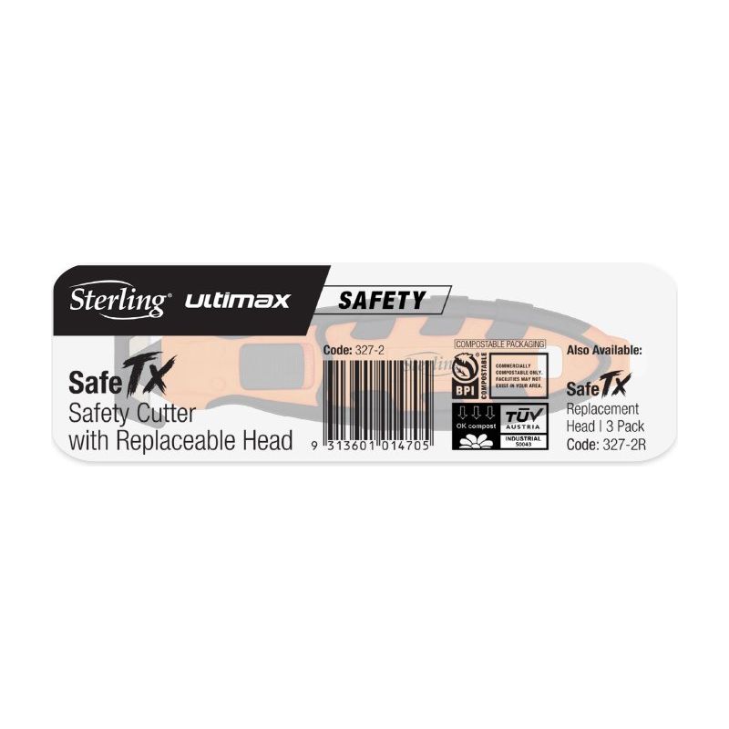 STERLING SafeTX Safety Cutter with Replaceable Head | 327-2