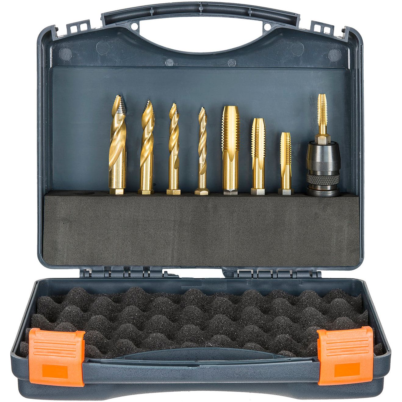 ALPHA VersaDrive TurboTip Drill Bit, 6.8, 8.5, 10.5, 14mm & ImpactaTaps, M8, M10, M12, M16 c.w 1/2in Impact Adapter | 328015-SET1