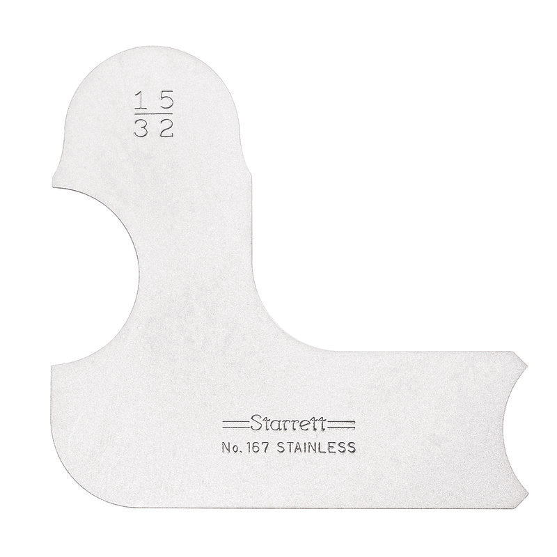 Starrett - Radius Gauge 15/32in | 167-15/32