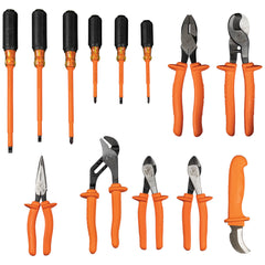 Klein Tools - 1K INS UTIL TOOL KIT ROLLUP POUCH 13PC | A-33525SC