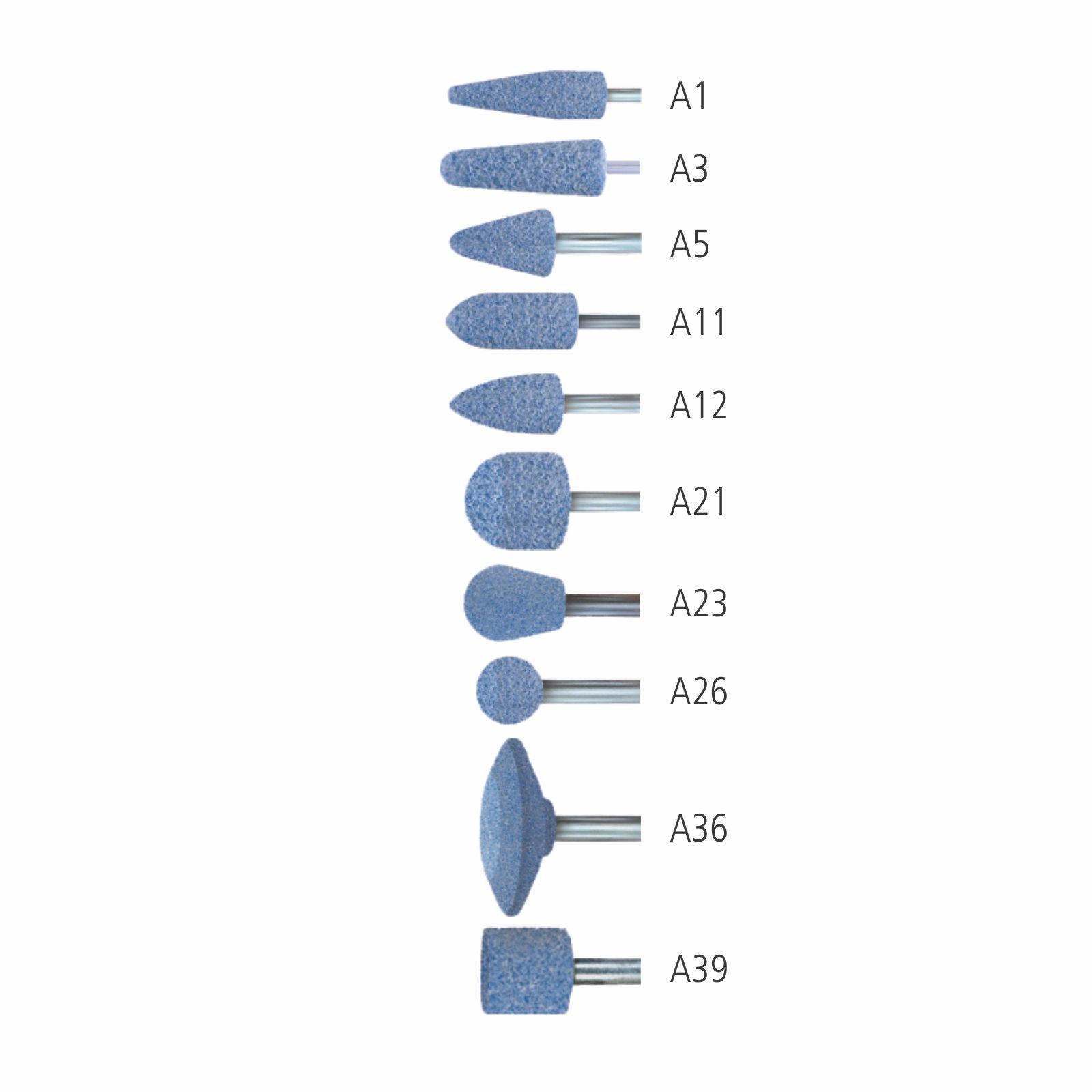 PFERD - A Shape 1/4" Ceramic - Blue - J Hardness A39 6.3 AWCO 46 J 5 V | 35038281 10