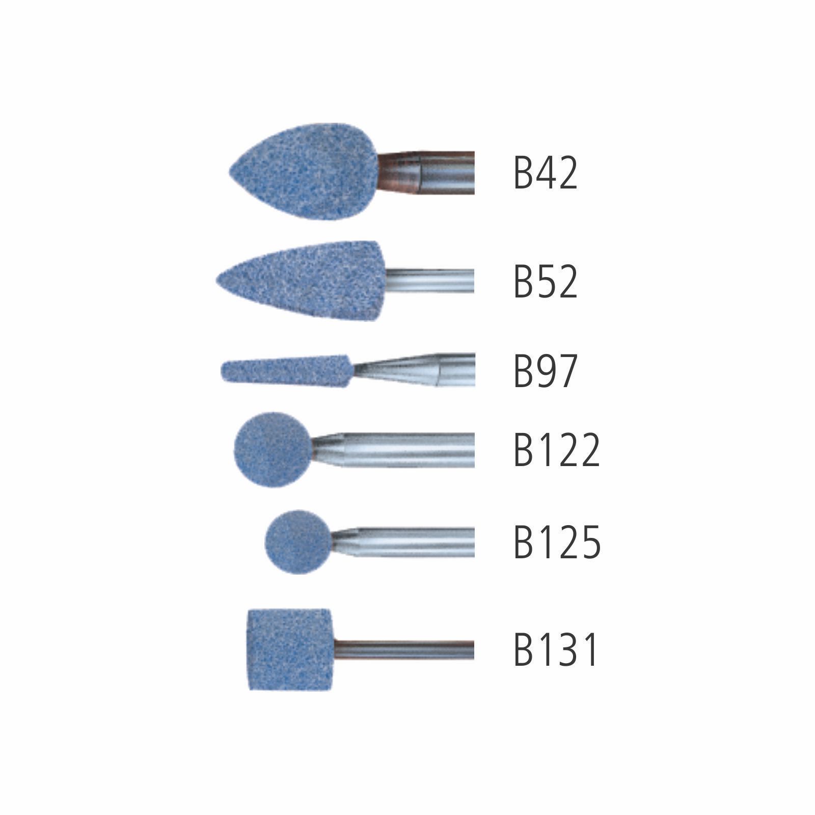 PFERD - B Shape 1/8" Ceramic - Blue - J Hardness B97 3.1 AWCO 80 J 5 V | 35157281 10