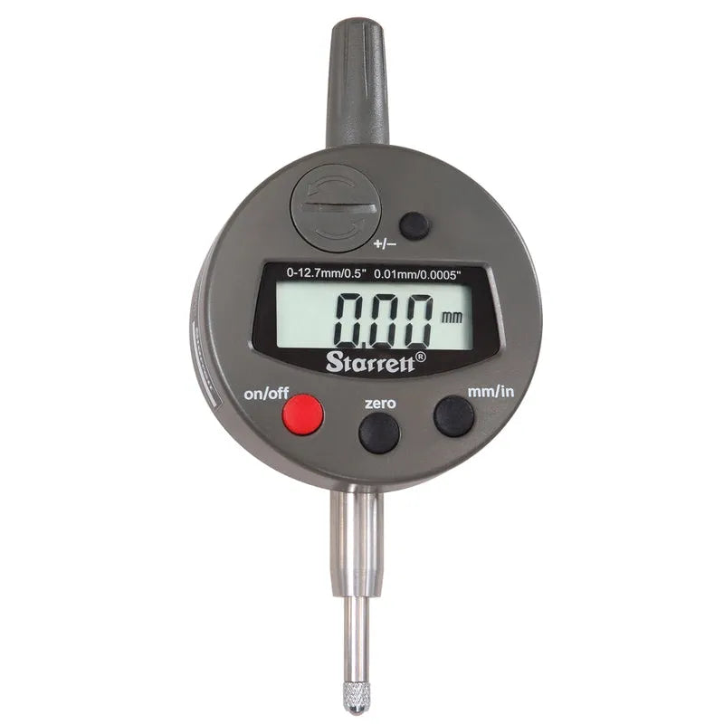 Starrett - Electronic Indicator Metric Only Range 12.7mm Grad.01mm (use Code 3900M-5) | 3600M-5