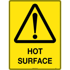 Uniform Safety Signs - 300x225mm - Metal - Hot Surface | 362MM